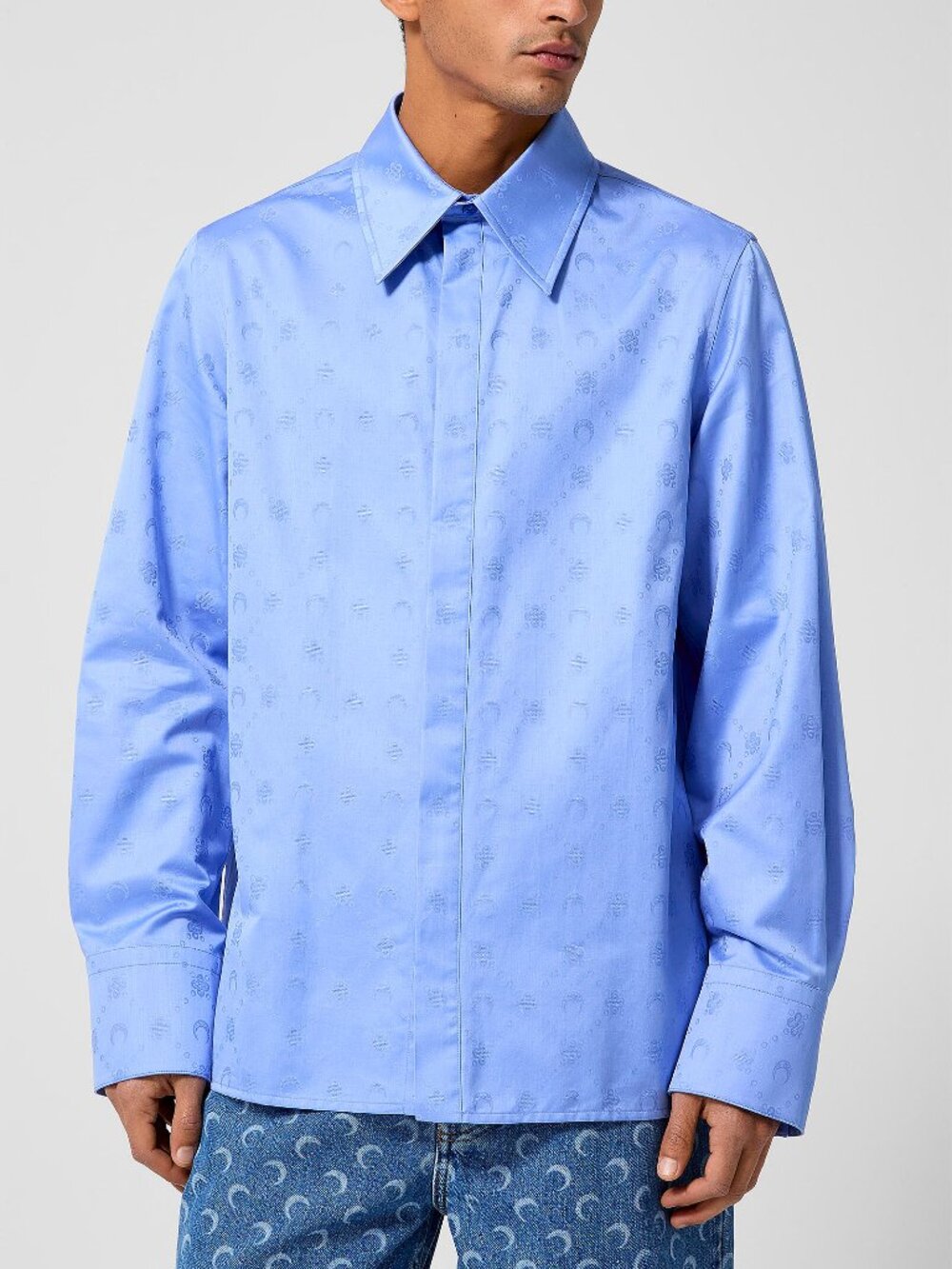 BNWT AW25 MARINE SERRE MOONOGRAM JACQUARD SHIRT 48 & 50